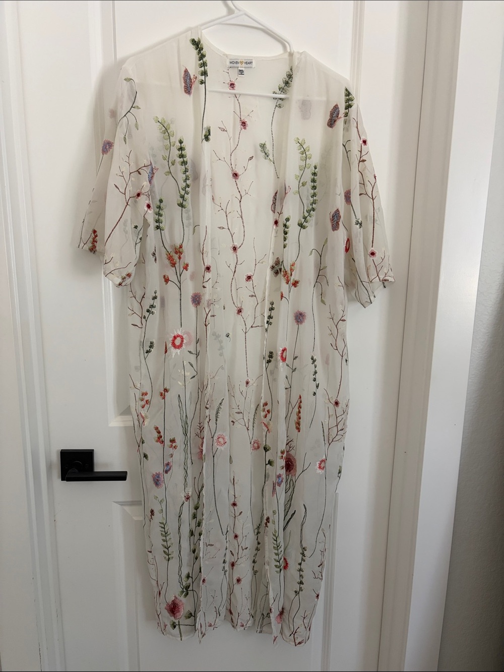 Beautiful floral summer wrap